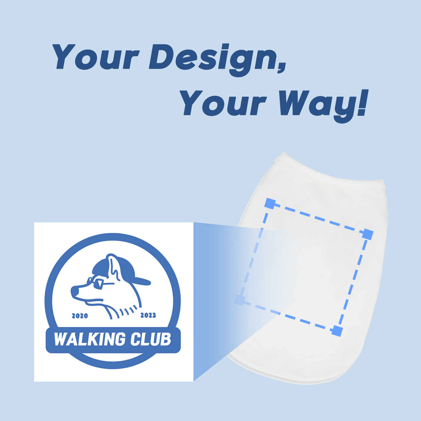 Design Print – Cartoon Face Pup Tank Top